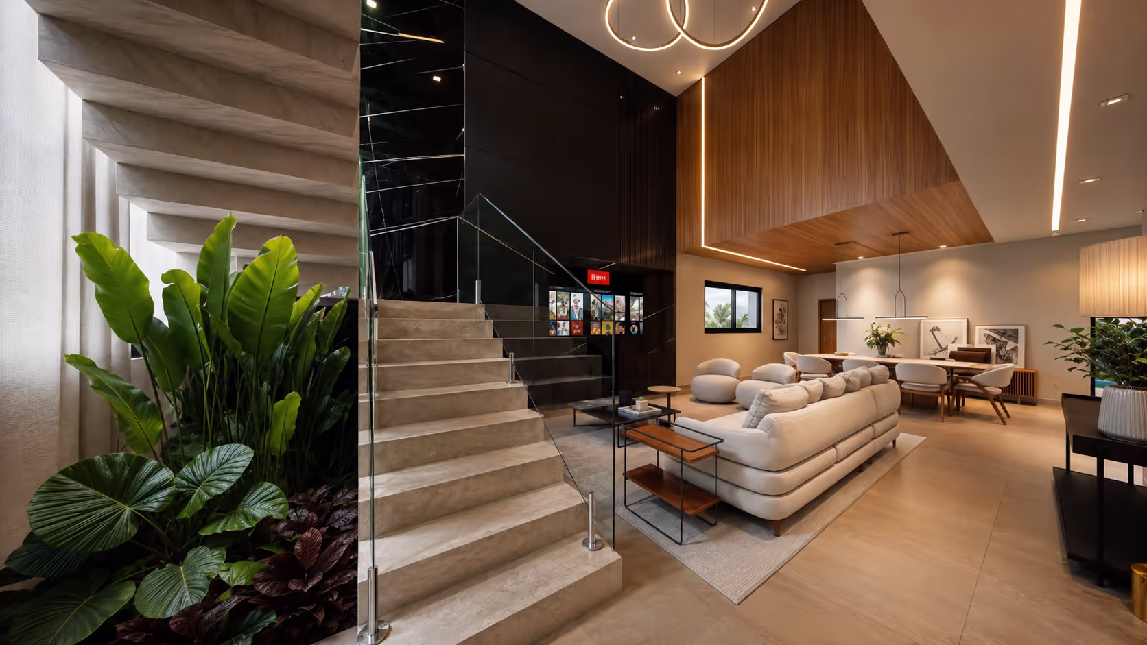 Interior contemporâneo projetado pela Átrio Arquitetura